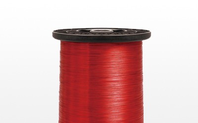 Enameled alumlnum round wire